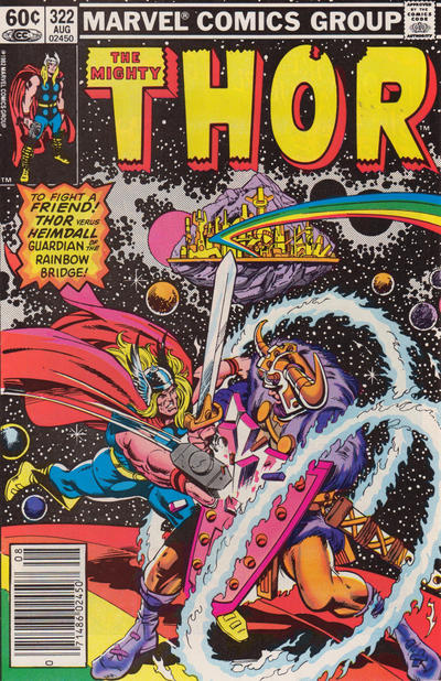 Cover for Thor (Marvel, 1966 series) #322 [Newsstand]