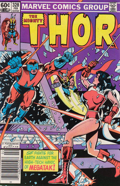 Cover for Thor (Marvel, 1966 series) #328 [Newsstand]