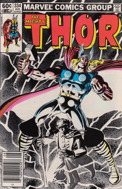 Cover for Thor (Marvel, 1966 series) #334 [Newsstand]