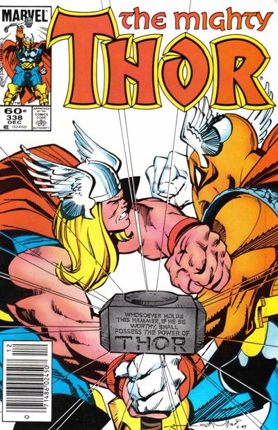 Cover for Thor (Marvel, 1966 series) #338 [Newsstand]