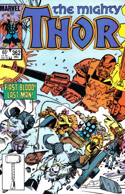 Cover for Thor (Marvel, 1966 series) #362 [Direct]