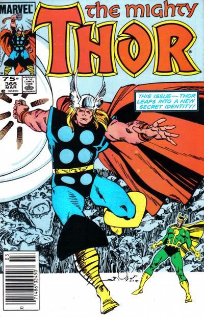 Cover for Thor (Marvel, 1966 series) #365 [Newsstand]