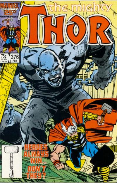 Cover for Thor (Marvel, 1966 series) #376 [Direct]