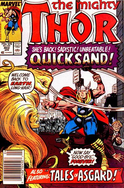 Cover for Thor (Marvel, 1966 series) #402 [Newsstand]