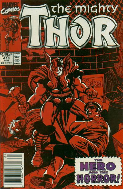 Cover for Thor (Marvel, 1966 series) #416 [Newsstand]