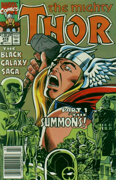 Cover for Thor (Marvel, 1966 series) #419 [Newsstand]