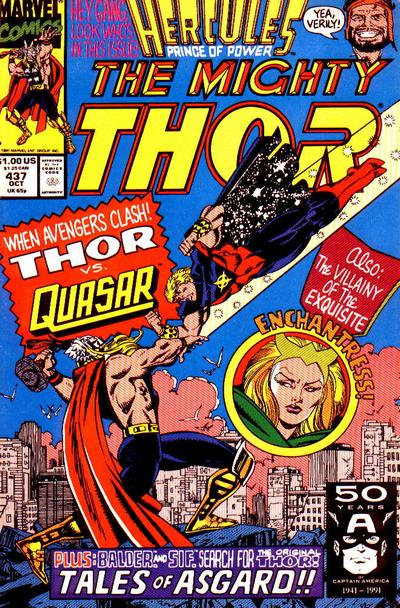 Cover for Thor (Marvel, 1966 series) #437 [Newsstand]