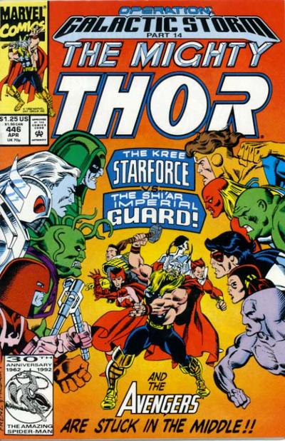 Cover for Thor (Marvel, 1966 series) #446 [Direct]