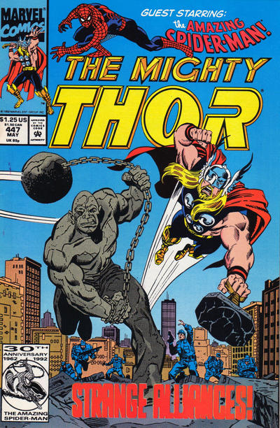 Cover for Thor (Marvel, 1966 series) #447 [Direct]