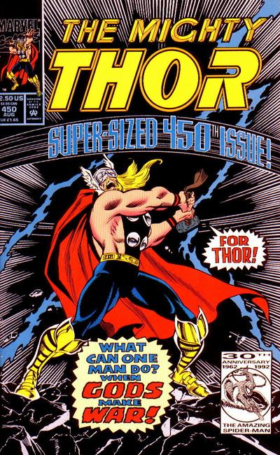 Cover for Thor (Marvel, 1966 series) #450 [Direct]