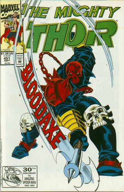 Cover for Thor (Marvel, 1966 series) #451 [Direct]