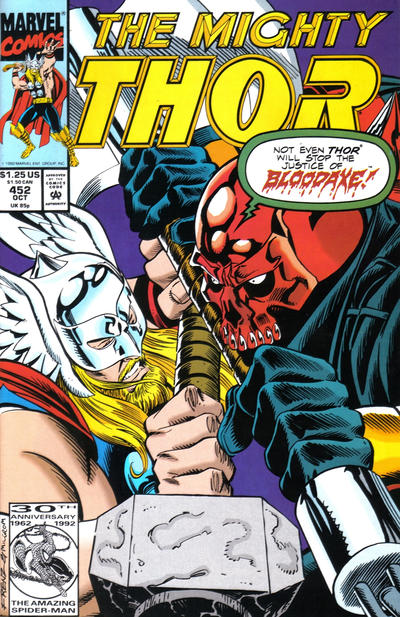 Cover for Thor (Marvel, 1966 series) #452