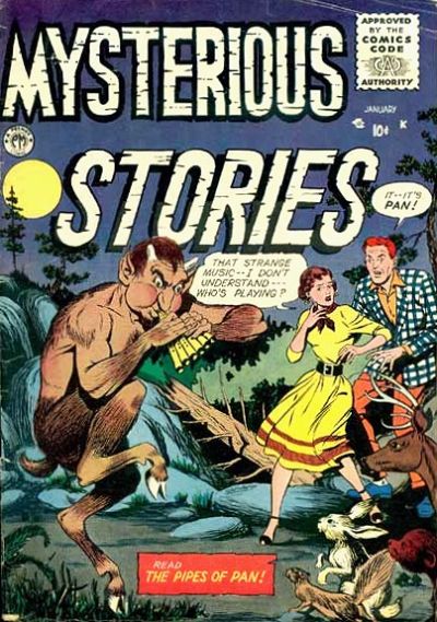 Cover for Mysterious Stories (Premier Magazines, 1954 series) #7