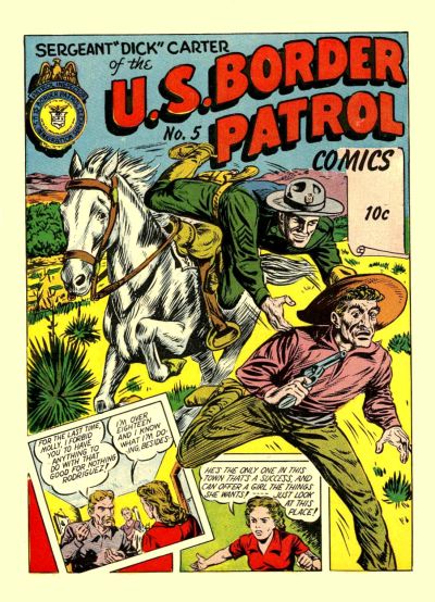 Cover for U.S. Border Patrol Comics (Holyoke, 1944 series) #5