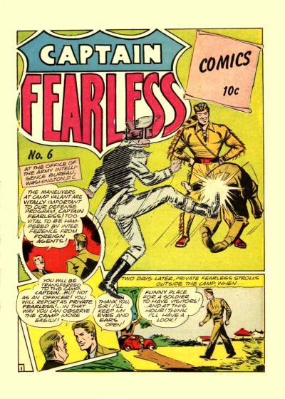 Cover for Captain Fearless Comics (Holyoke, 1944 series) #6