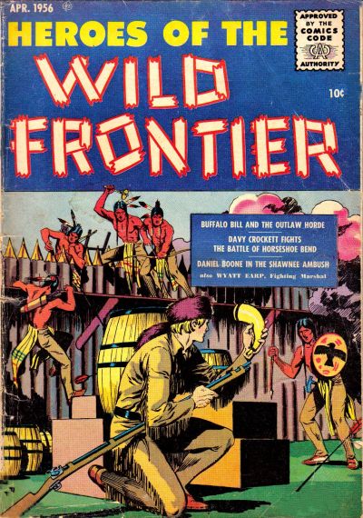 Cover for Heroes of the Wild Frontier (Ace Magazines, 1956 series) #2