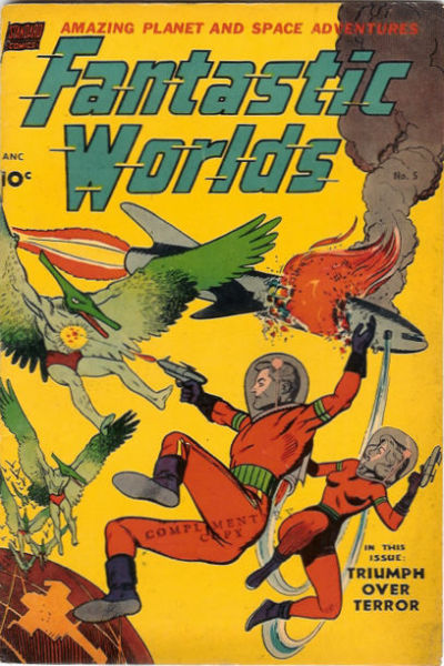 Cover for Fantastic Worlds (Pines, 1952 series) #5