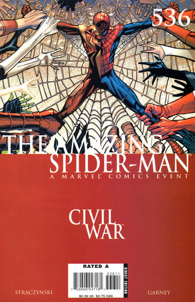 Cover for The Amazing Spider-Man (Marvel, 1999 series) #536 [Direct Edition]