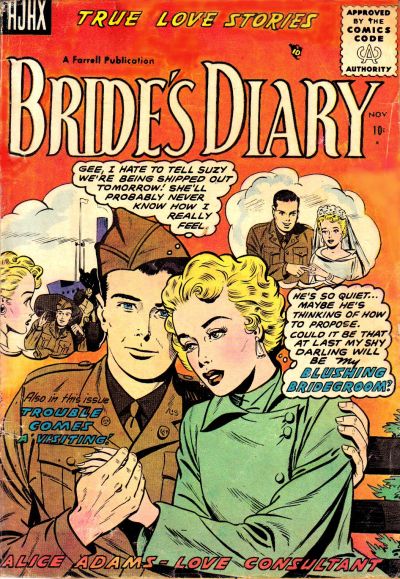 Cover for Bride's Diary (Farrell, 1955 series) #7