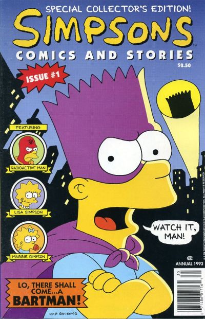 Cover for Simpsons Comics and Stories (Welsh Publishing Group, 1993 series) #1