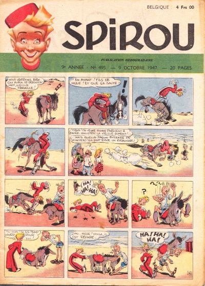 Cover for Spirou (Dupuis, 1947 series) #495