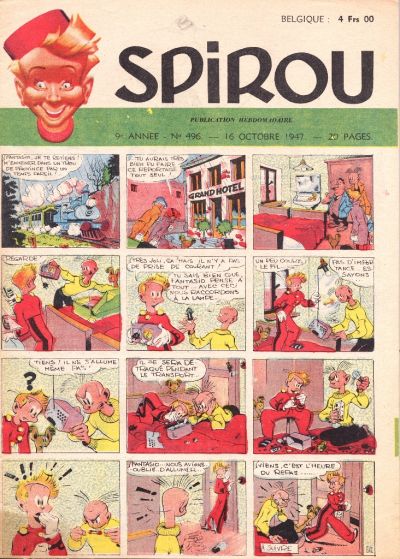 Cover for Spirou (Dupuis, 1947 series) #496