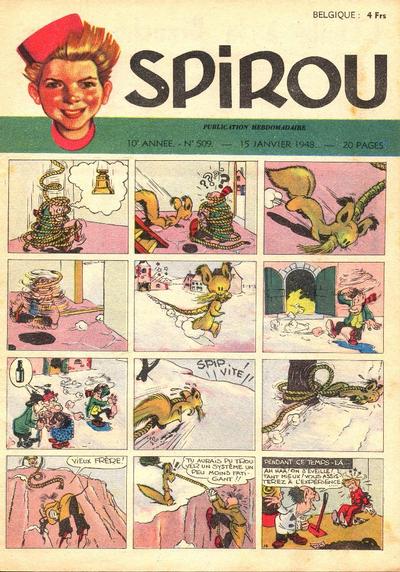 Cover for Spirou (Dupuis, 1947 series) #509