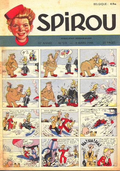 Cover for Spirou (Dupuis, 1947 series) #516