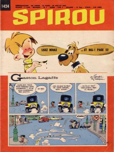 Cover for Spirou (Dupuis, 1947 series) #1424