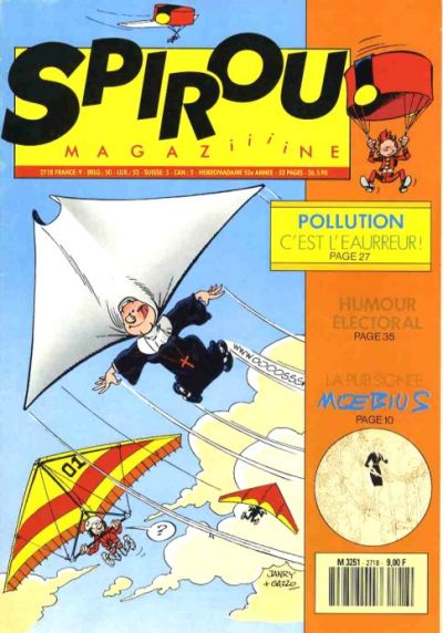 Cover for Spirou (Dupuis, 1947 series) #2718