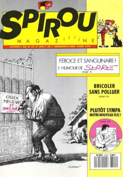Cover for Spirou (Dupuis, 1947 series) #2722
