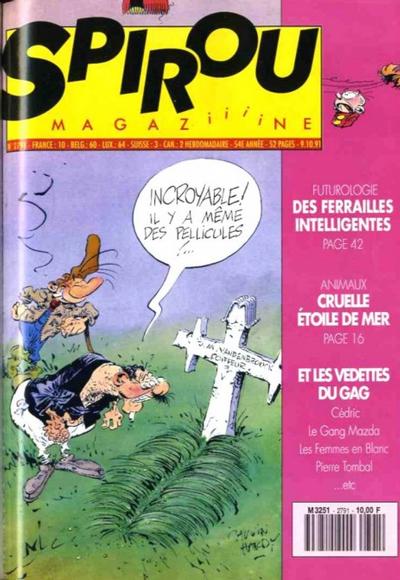Cover for Spirou (Dupuis, 1947 series) #2791