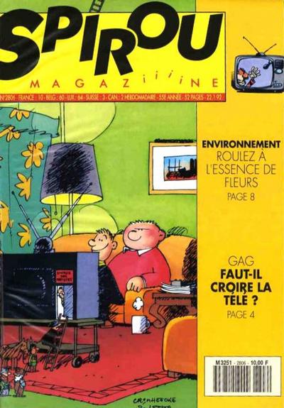 Cover for Spirou (Dupuis, 1947 series) #2806