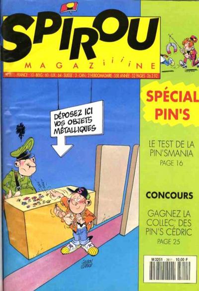 Cover for Spirou (Dupuis, 1947 series) #2811