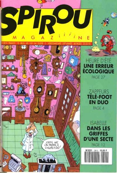 Cover for Spirou (Dupuis, 1947 series) #2815