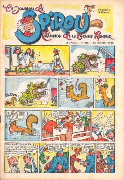 Cover for Le Journal de Spirou (Dupuis, 1938 series) #410
