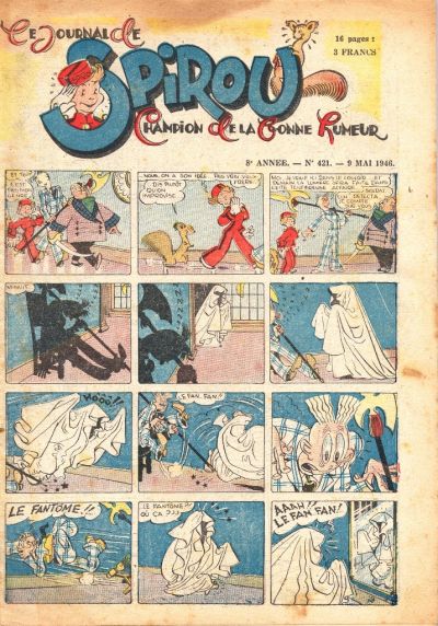 Cover for Le Journal de Spirou (Dupuis, 1938 series) #421