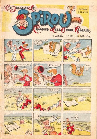 Cover for Le Journal de Spirou (Dupuis, 1938 series) #428