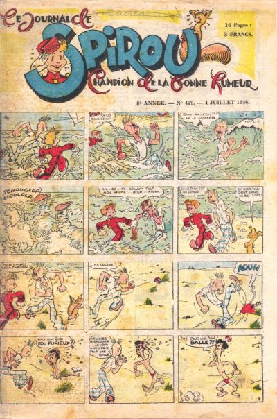 Cover for Le Journal de Spirou (Dupuis, 1938 series) #429
