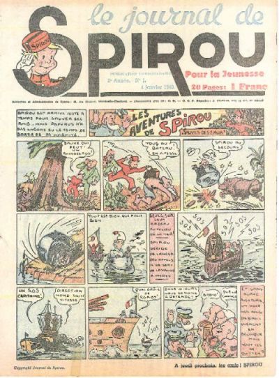Cover for Le Journal de Spirou (Dupuis, 1938 series) #1/1940