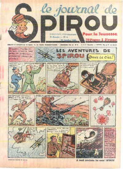 Cover for Le Journal de Spirou (Dupuis, 1938 series) #4/1940