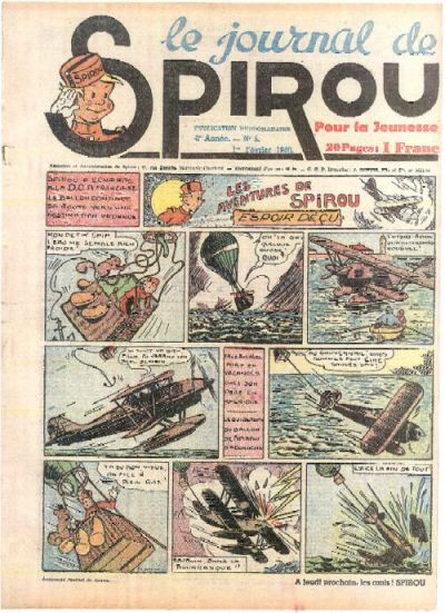Cover for Le Journal de Spirou (Dupuis, 1938 series) #5/1940