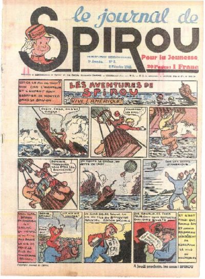 Cover for Le Journal de Spirou (Dupuis, 1938 series) #6/1940