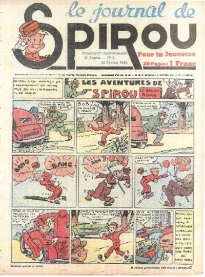 Cover for Le Journal de Spirou (Dupuis, 1938 series) #8/1940