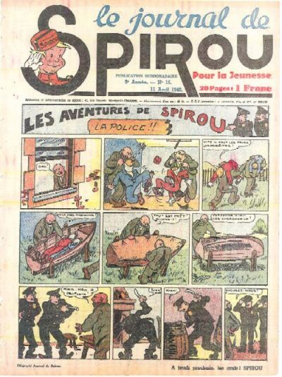 Cover for Le Journal de Spirou (Dupuis, 1938 series) #15/1940