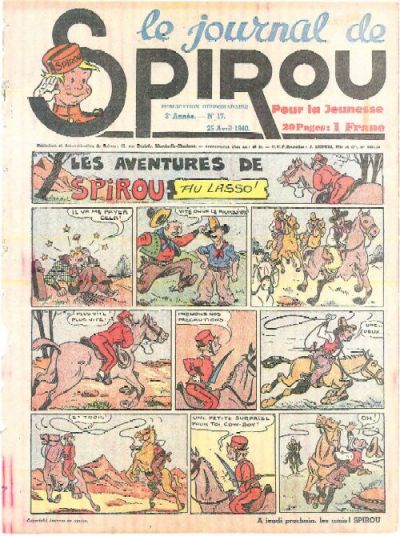 Cover for Le Journal de Spirou (Dupuis, 1938 series) #17/1940