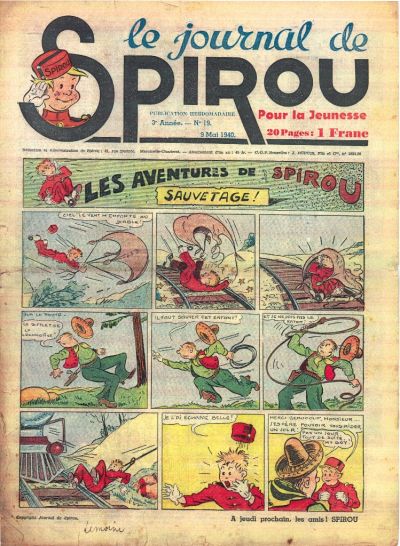 Cover for Le Journal de Spirou (Dupuis, 1938 series) #19/1940