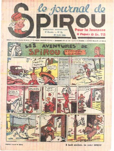 Cover for Le Journal de Spirou (Dupuis, 1938 series) #35/1940