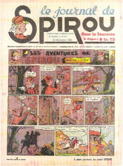 Cover for Le Journal de Spirou (Dupuis, 1938 series) #37/1940