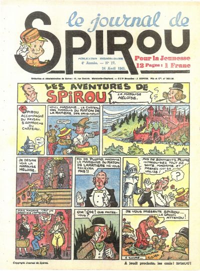 Cover for Le Journal de Spirou (Dupuis, 1938 series) #17/1941